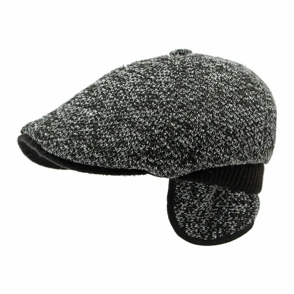 Henderson Flecked Earflap Flat Cap