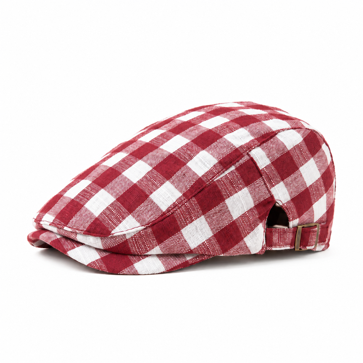 Henley Gingham Flat Cap