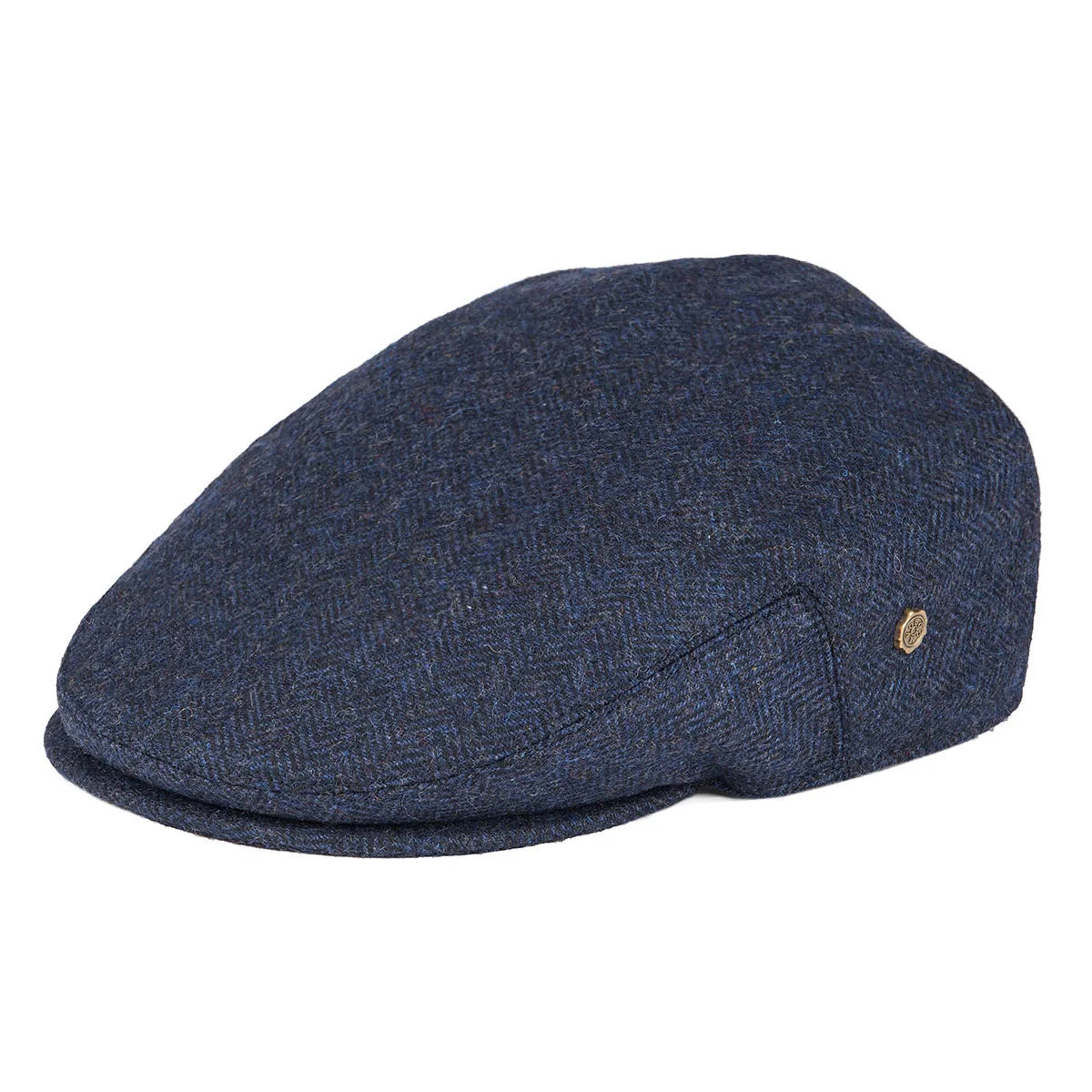 Barrow Herringbone Flat Cap Wool Blend