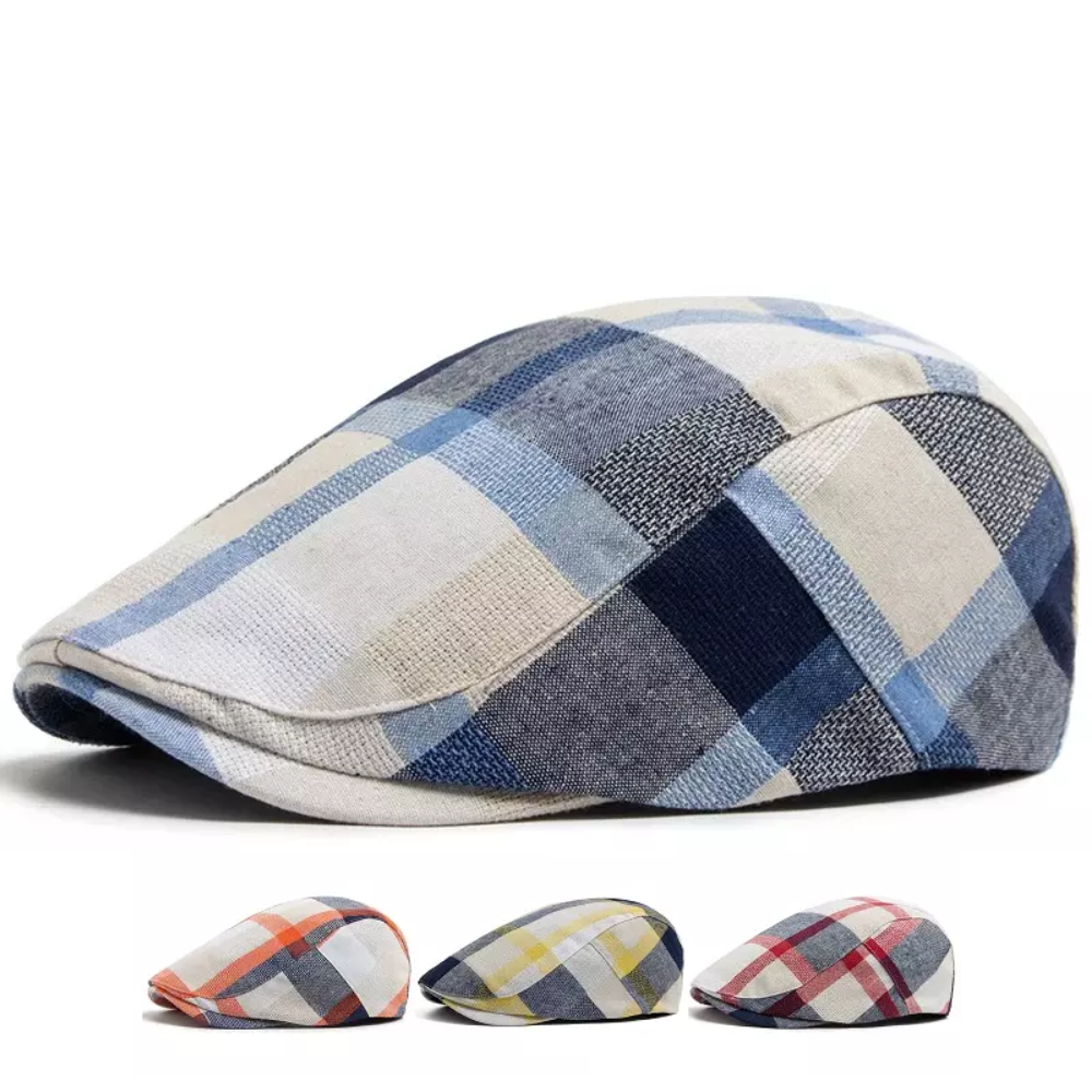 Highland Tartan Flat Cap
