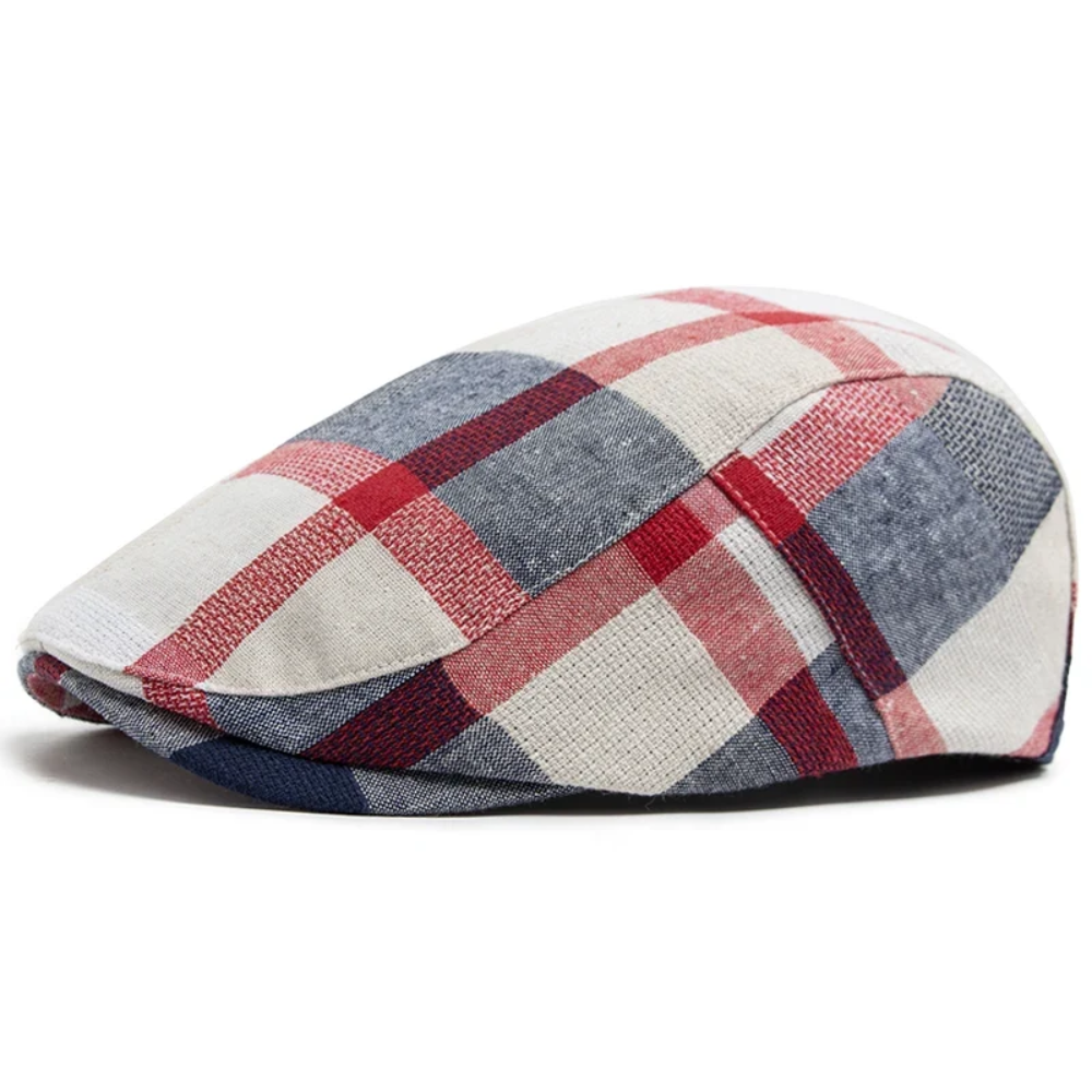 Highland Tartan Flat Cap