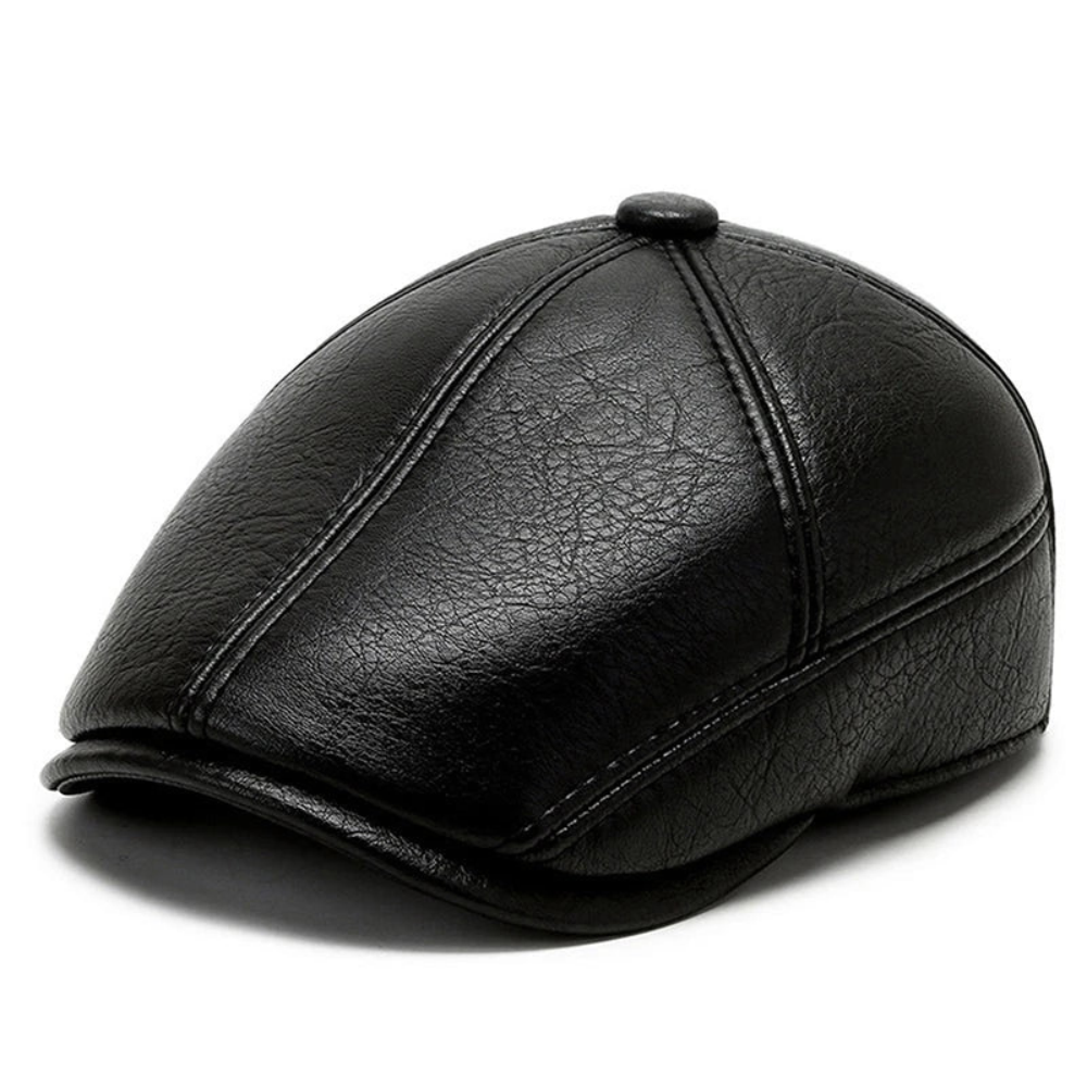 Kendal Winter Leather Earflap Flat Cap