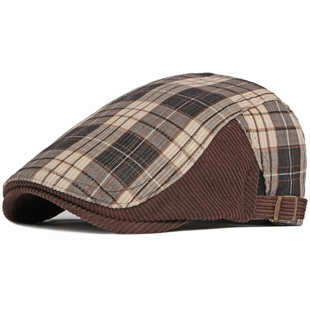Kirkland Tartan Corduroy Flat Cap