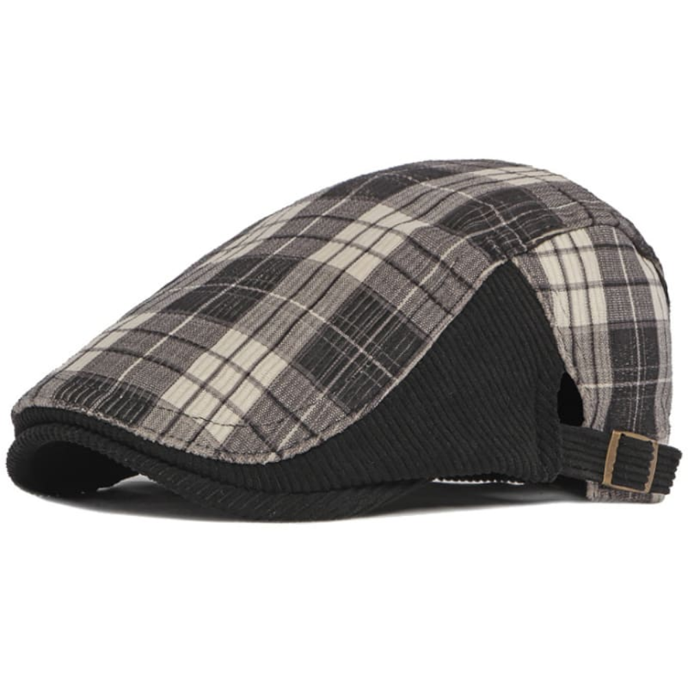 Kirkland Tartan Corduroy Flat Cap
