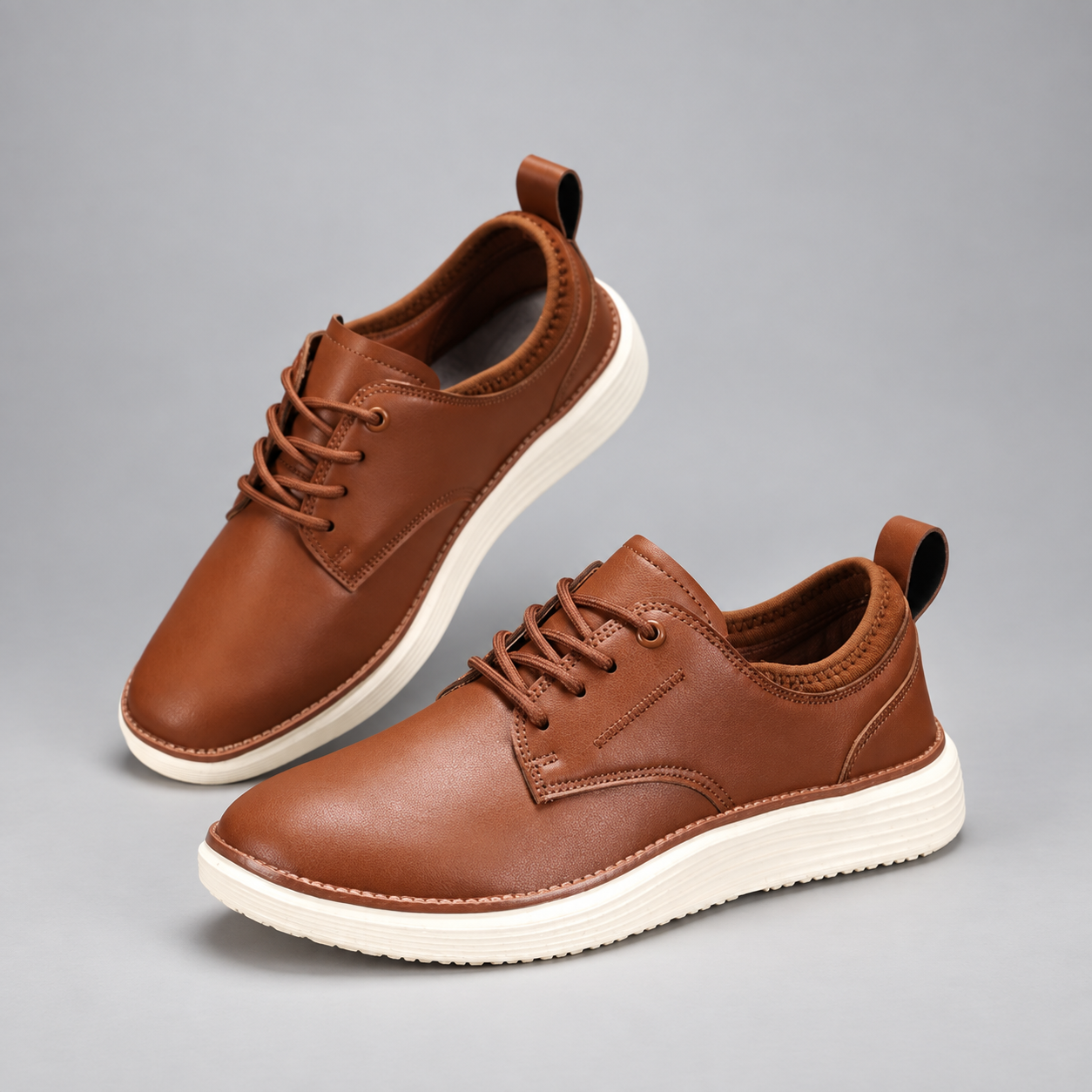 Men's Lace-Up Leather Shoes for Everyday & Smart Casual Wear