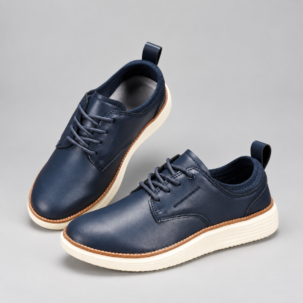 Men's Lace-Up Leather Shoes for Everyday & Smart Casual Wear