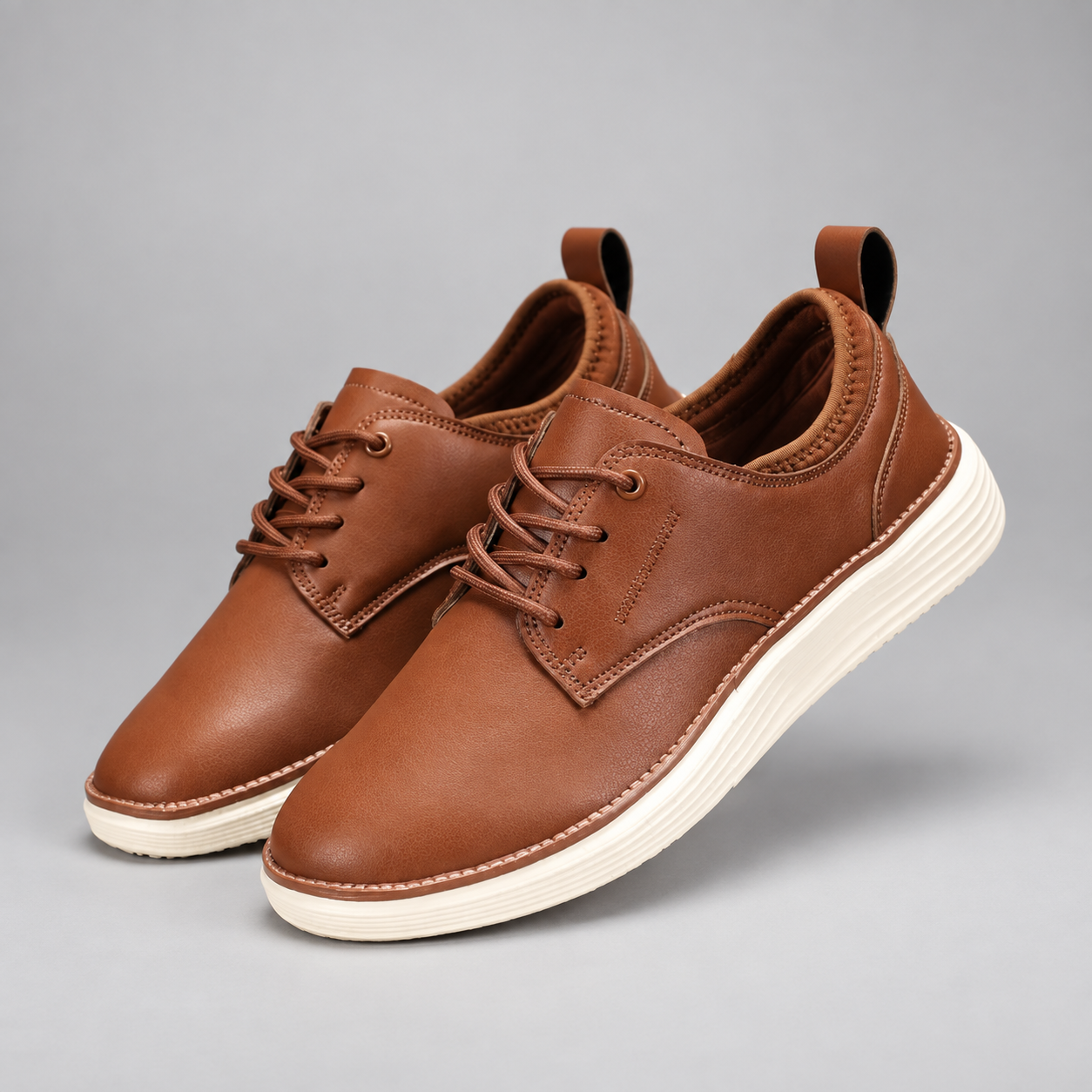 Men's Lace-Up Leather Shoes for Everyday & Smart Casual Wear