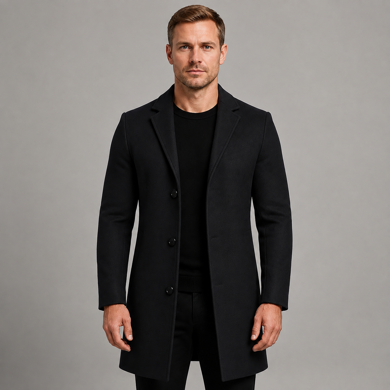 Men’s Long Tailored Outercoat