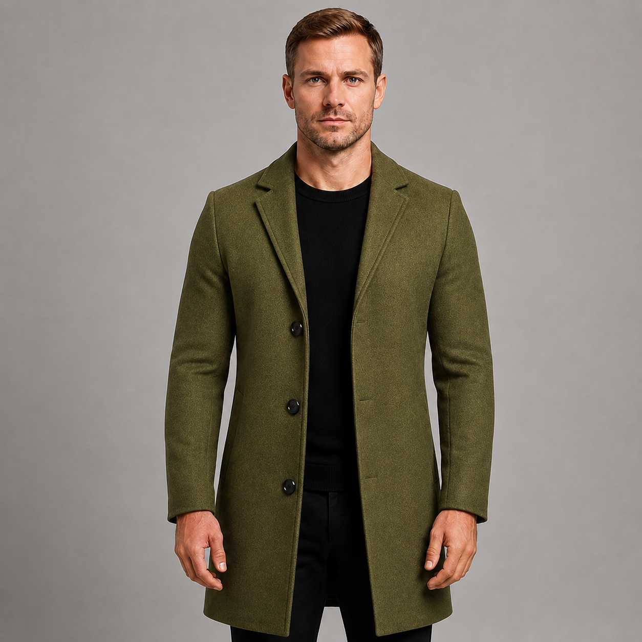 Men’s Long Tailored Outercoat