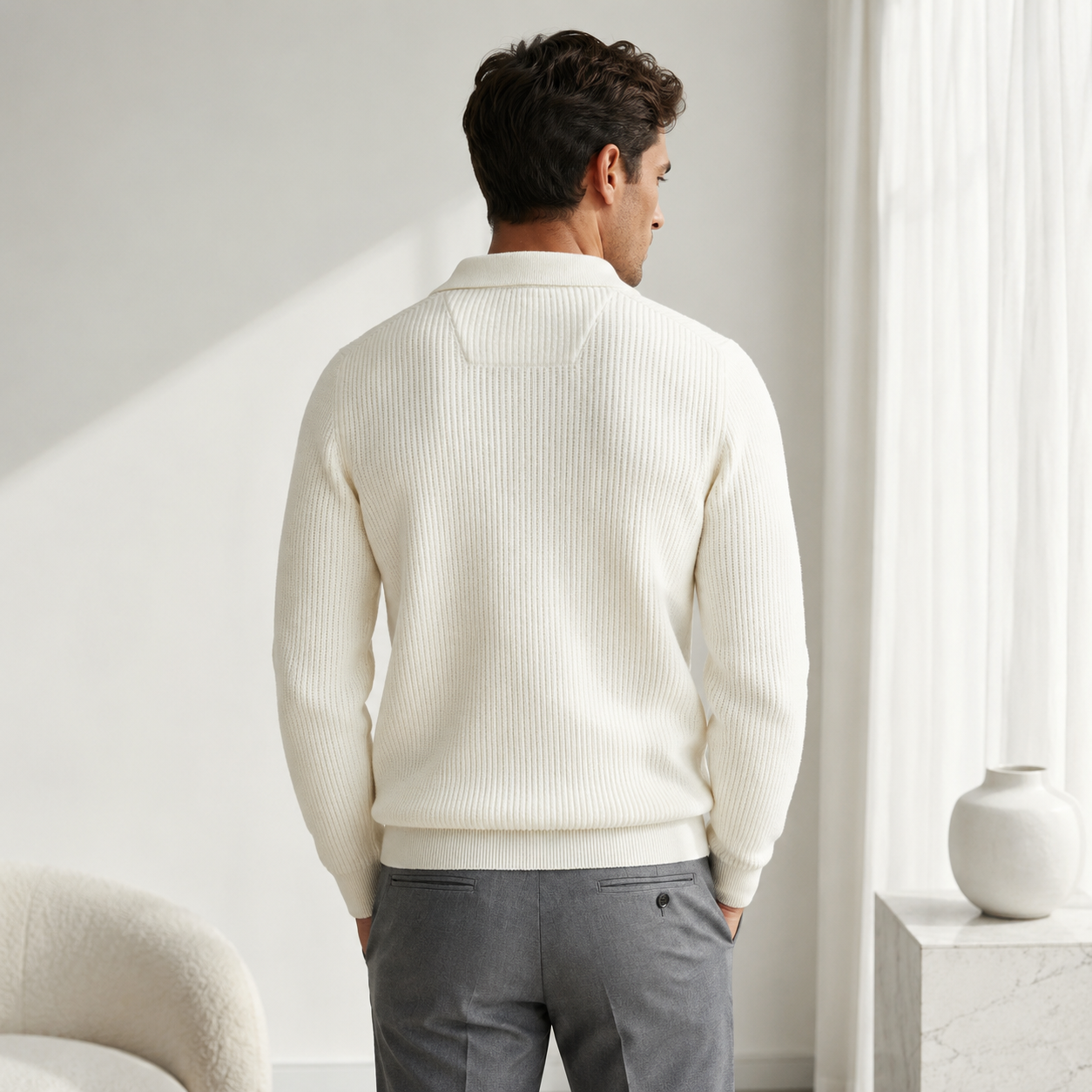 Men's Quarter Zip Sweater