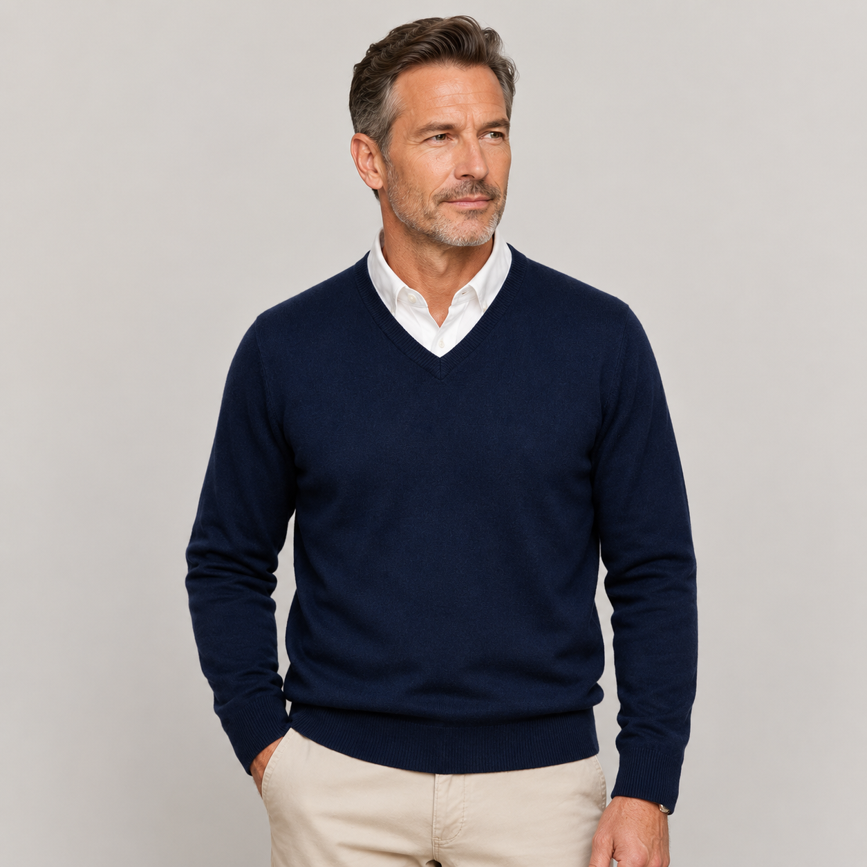 Men's V-Neck Jumper