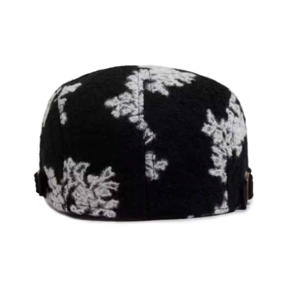 Men’s Vintage Floral Print Flat Cap