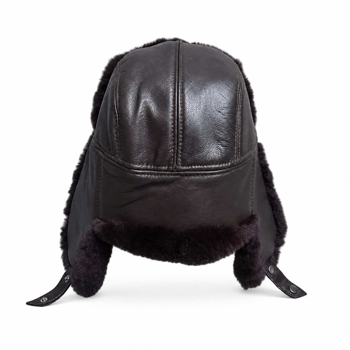 Northcrest Genuine Leather Winter Trapper Bomber Hat
