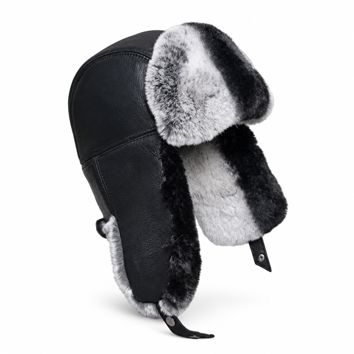 Northcrest Genuine Leather Winter Trapper Bomber Hat