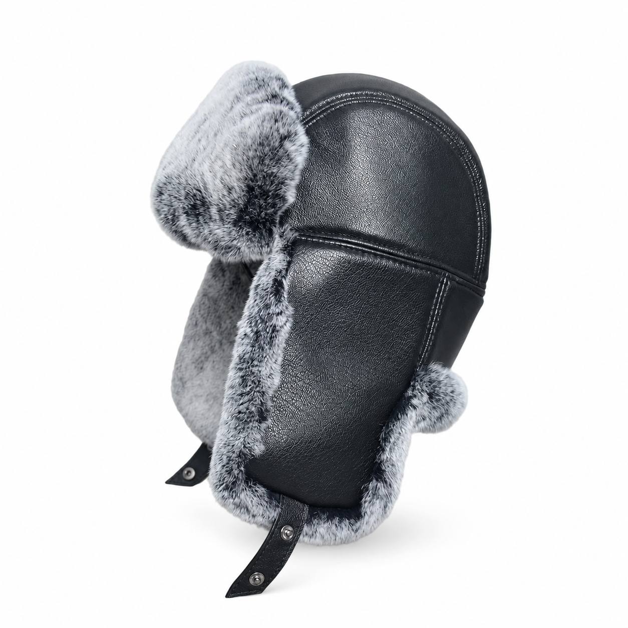 Northcrest Genuine Leather Winter Trapper Bomber Hat