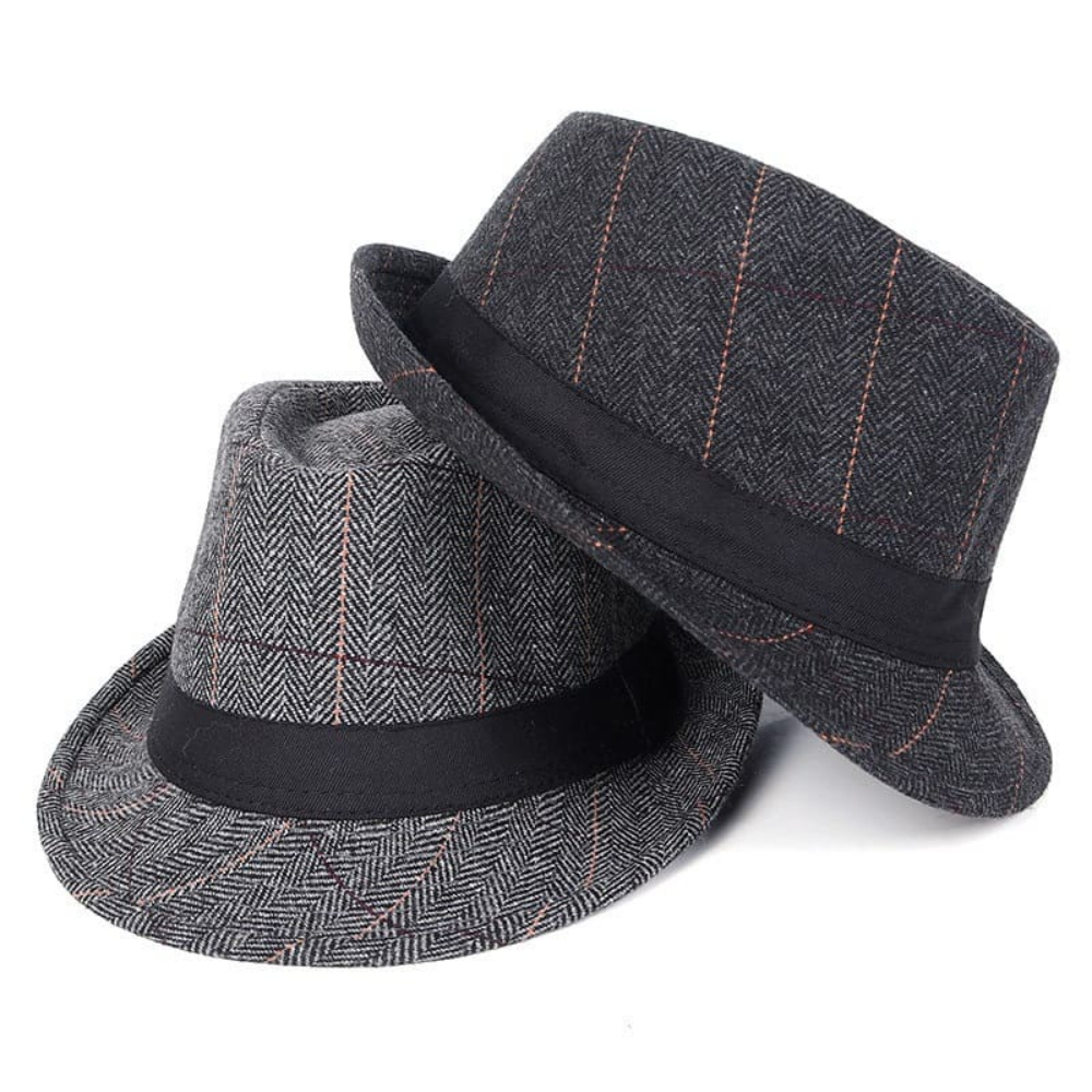 Pembroke Striped Herringbone Trilby Hat