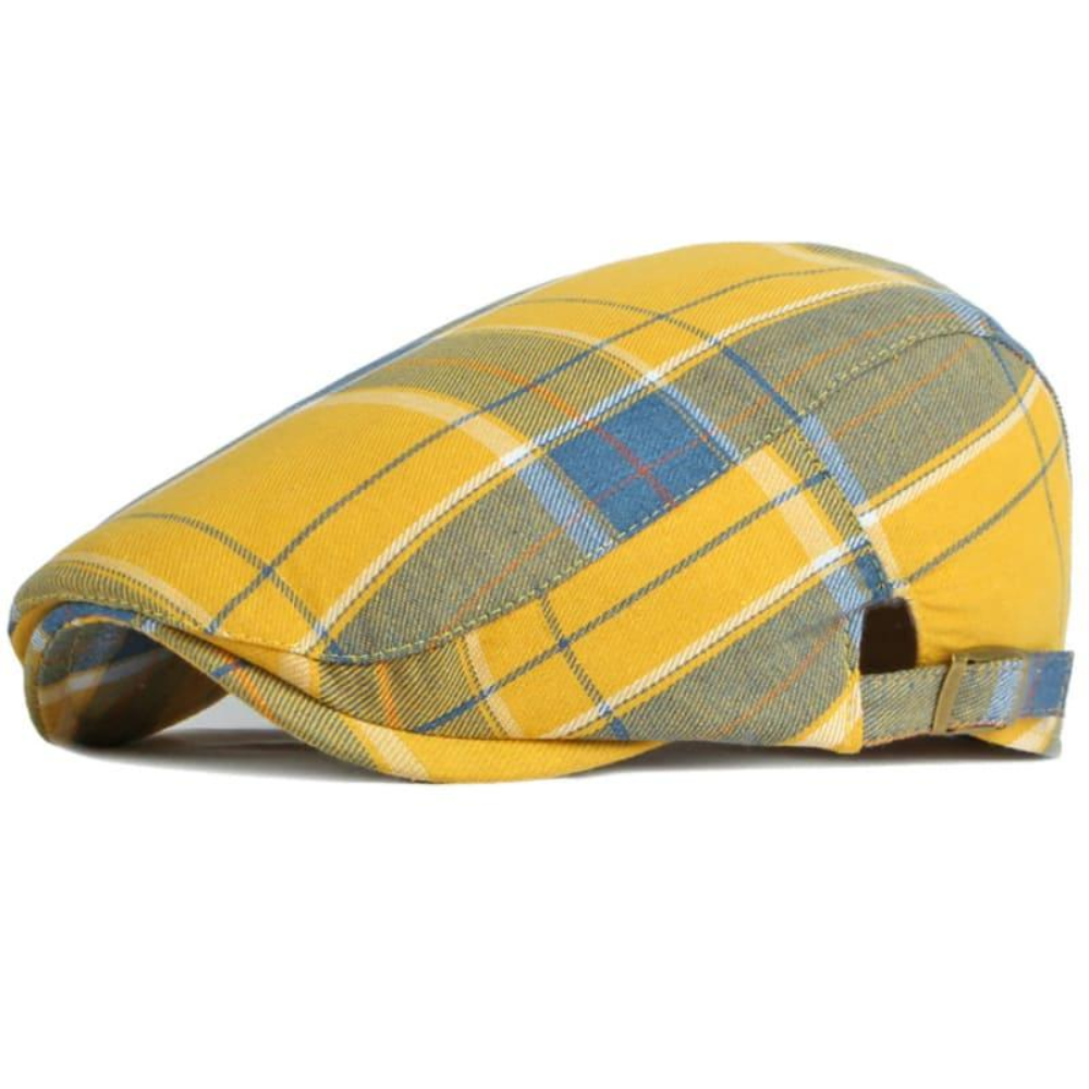Pembroke Tartan Cotton Flat Cap