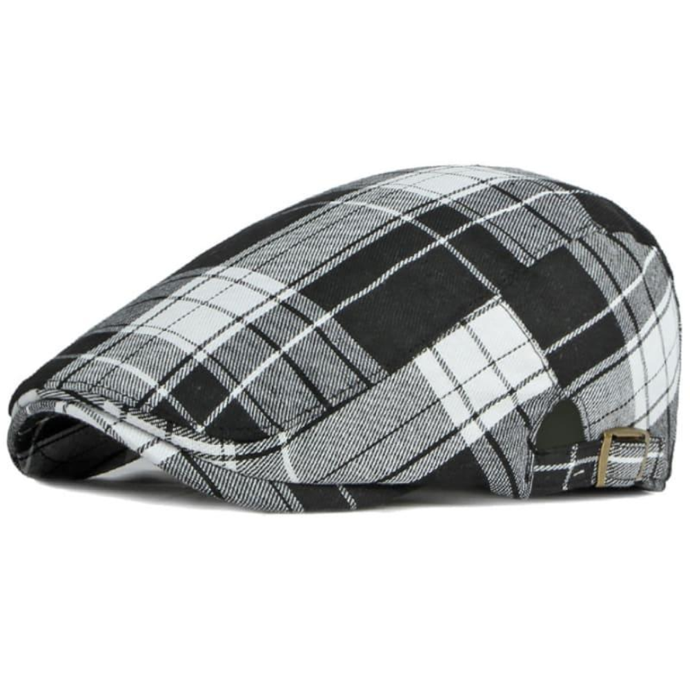 Pembroke Tartan Cotton Flat Cap