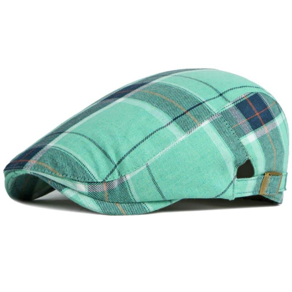 Pembroke Tartan Cotton Flat Cap
