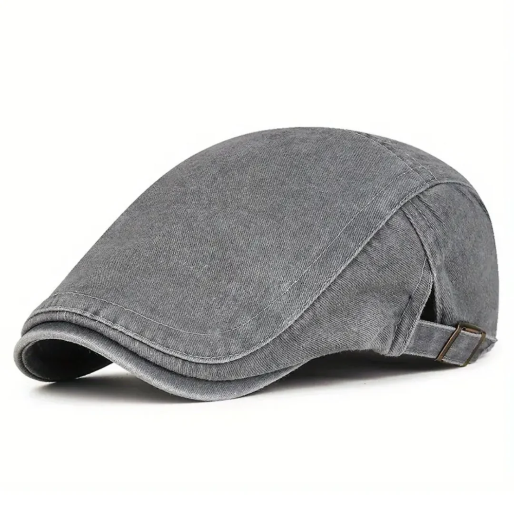 Rivington Washed Cotton Flat Cap