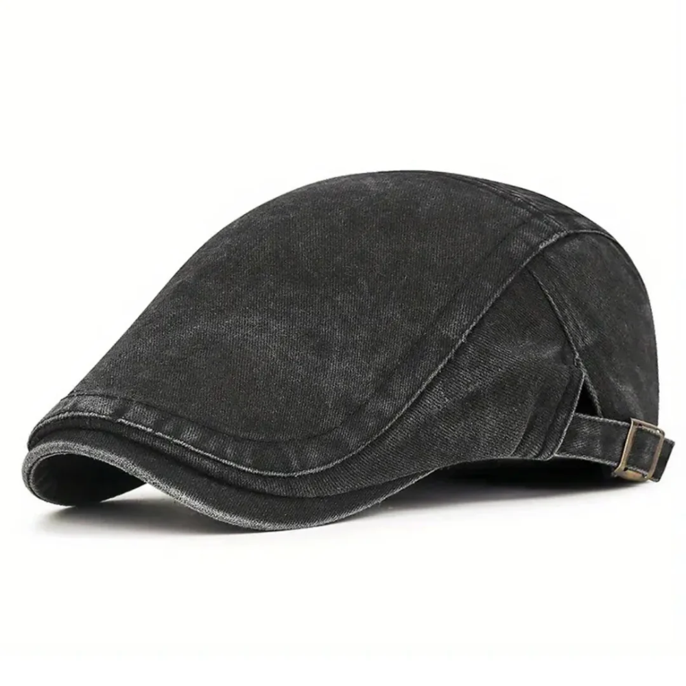 Rivington Washed Cotton Flat Cap