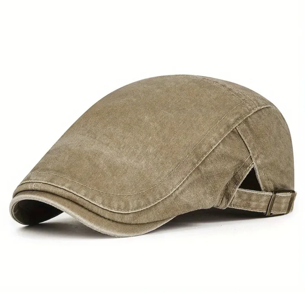Rivington Washed Cotton Flat Cap
