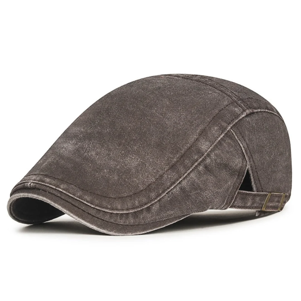 Rivington Washed Cotton Flat Cap