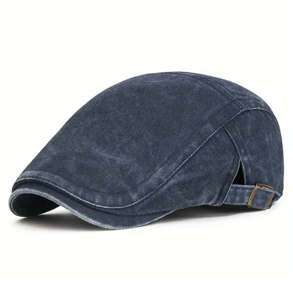Rivington Washed Cotton Flat Cap