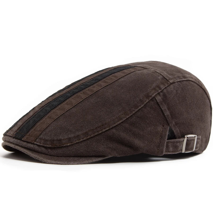 Ashcroft Stripe Flat Cap
