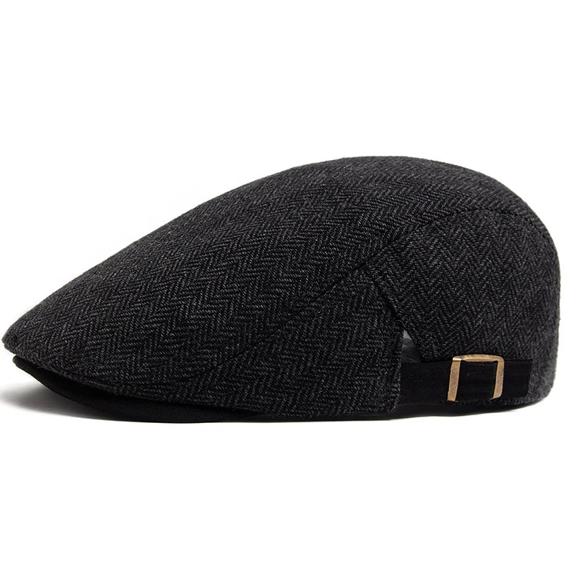 Fulton Herringbone Flat Cap