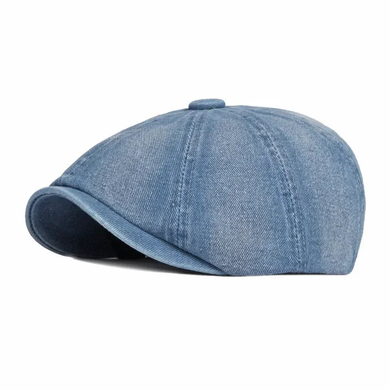 Carter Denim Newsboy Cap