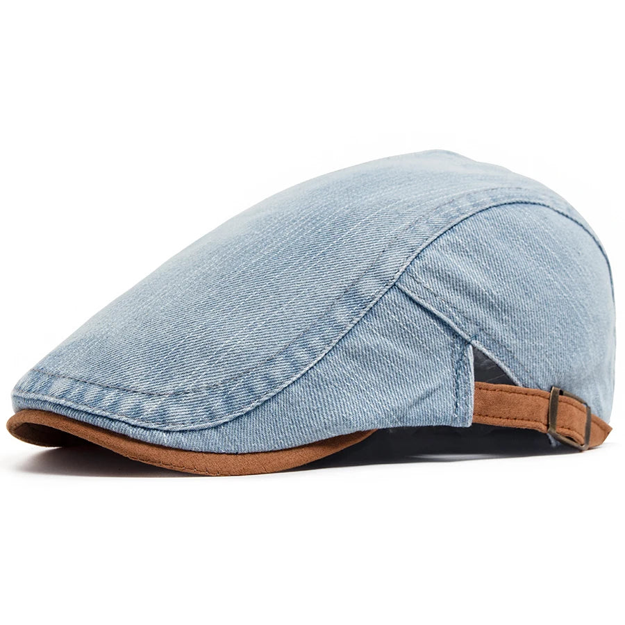 Beaumont Denim Flat Cap
