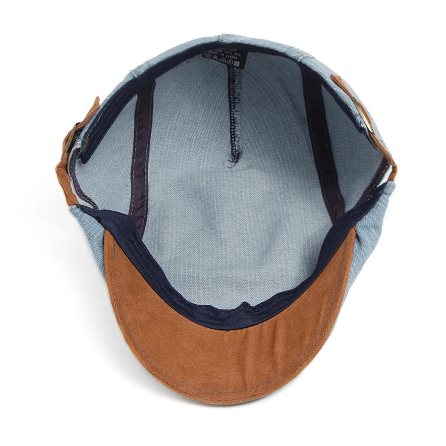Beaumont Denim Flat Cap