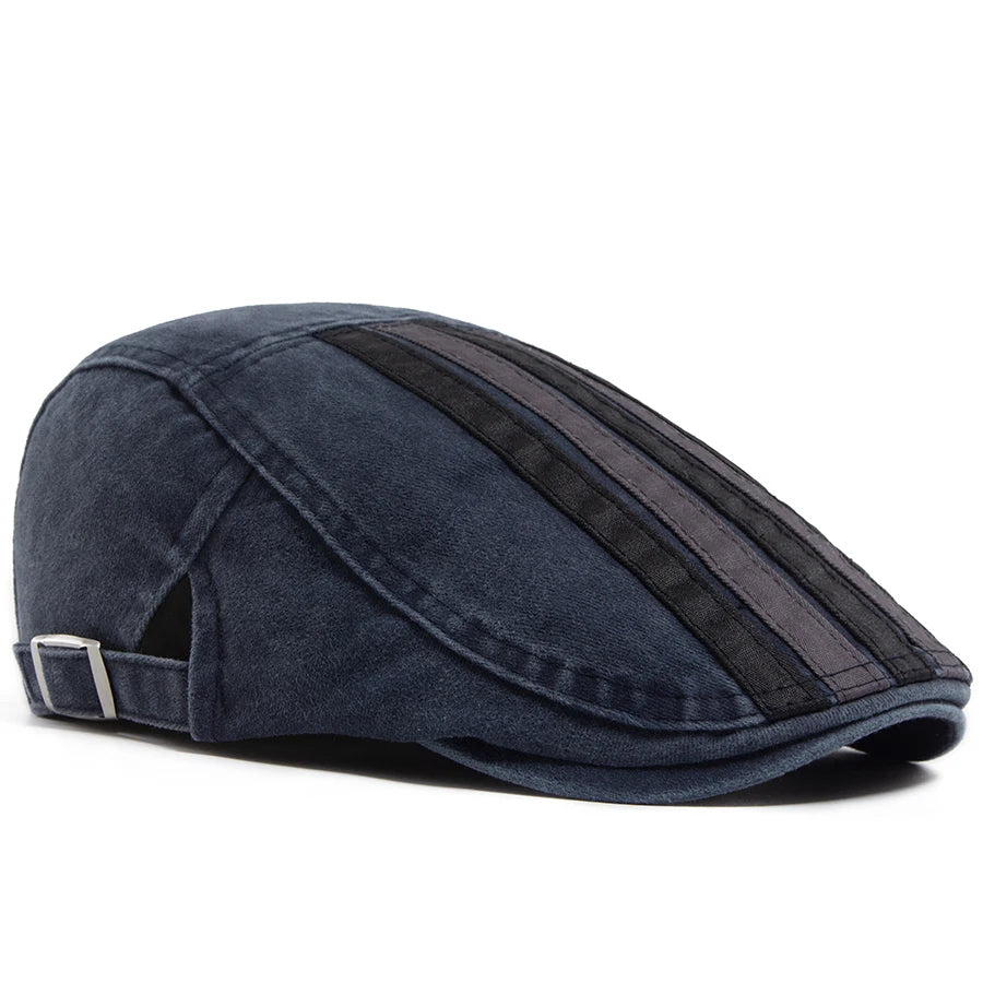 Ashcroft Stripe Flat Cap