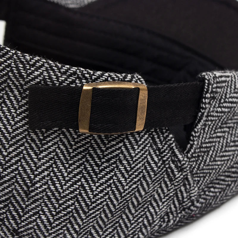 Fulton Herringbone Flat Cap
