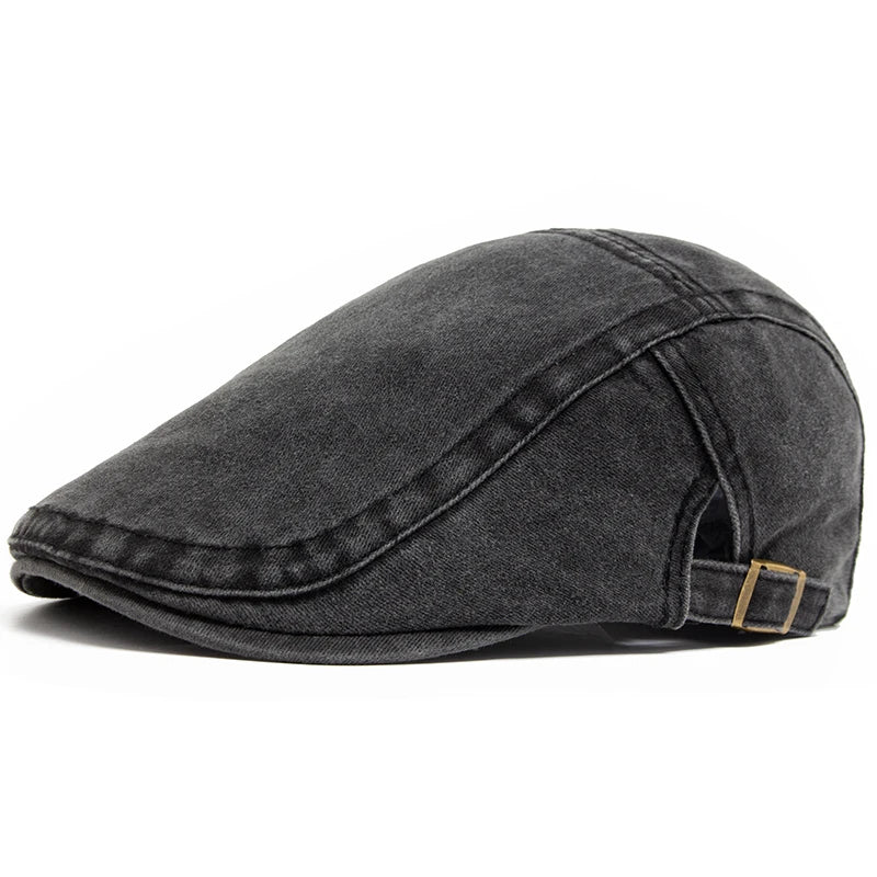 Langston Denim Flat Cap