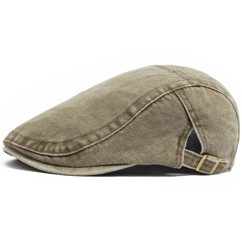 Langston Denim Flat Cap