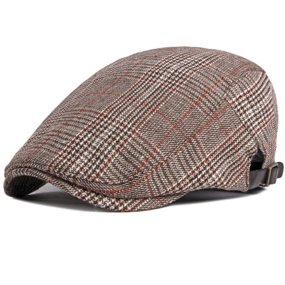 Stirling Tartan Cotton Flat Cap