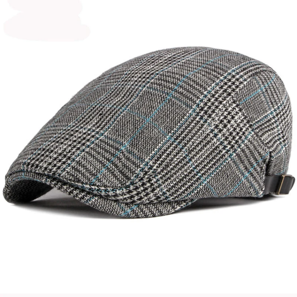 Stirling Tartan Cotton Flat Cap