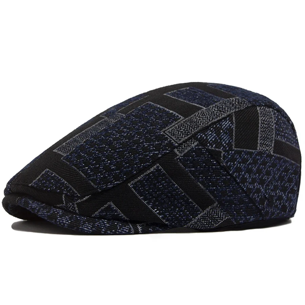Berkley Patchwork Houndstooth Flat Cap