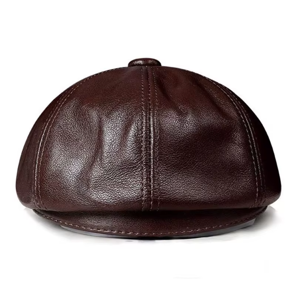 Wellington Genuine Leather Newsboy Cap