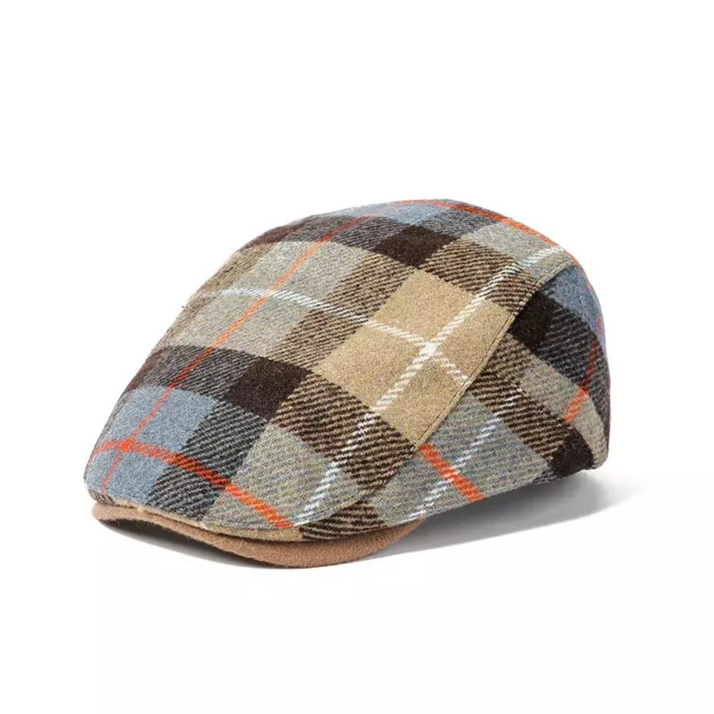 Wellington Plaid Flat Cap