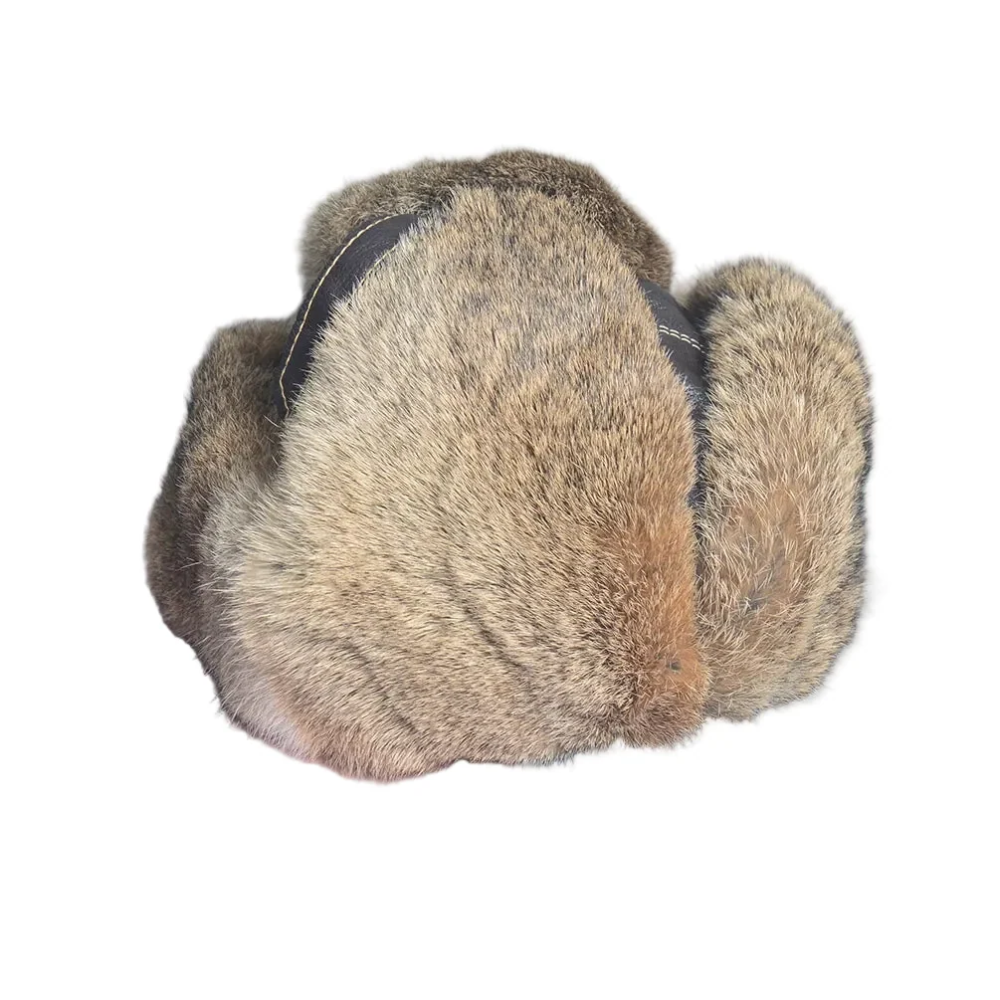 Winterpeak Genuine Leather Fur-Lined Trapper Hat