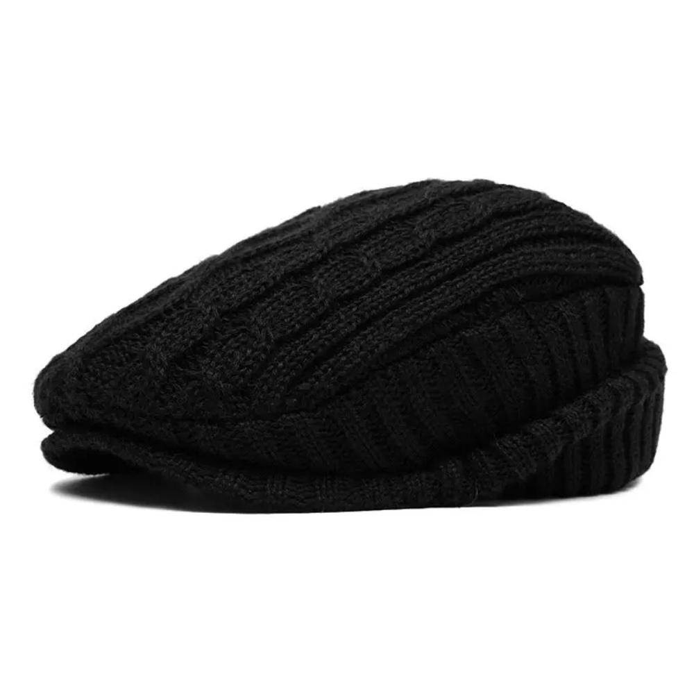 Yorkshire Winter Cable Knit Flat Cap