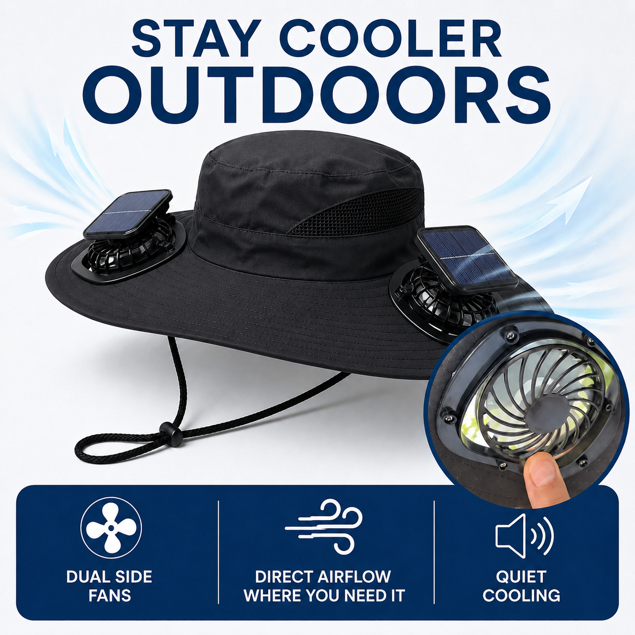 Langston Outdoor Solar Hat