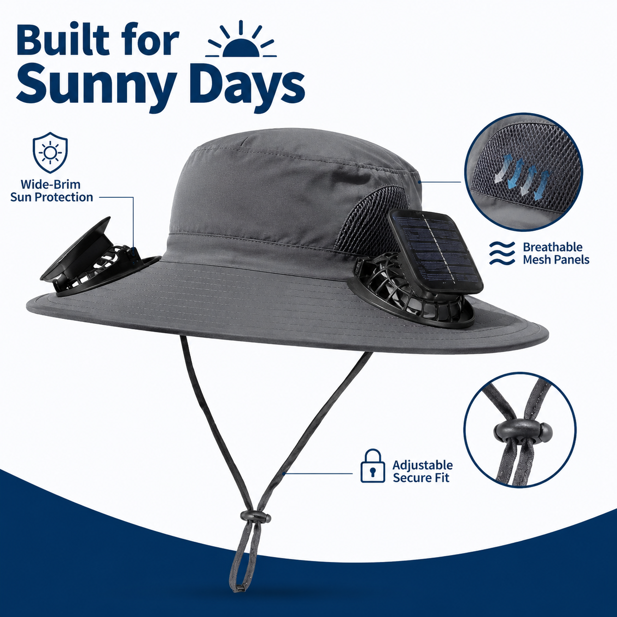 Langston Outdoor Solar Hat