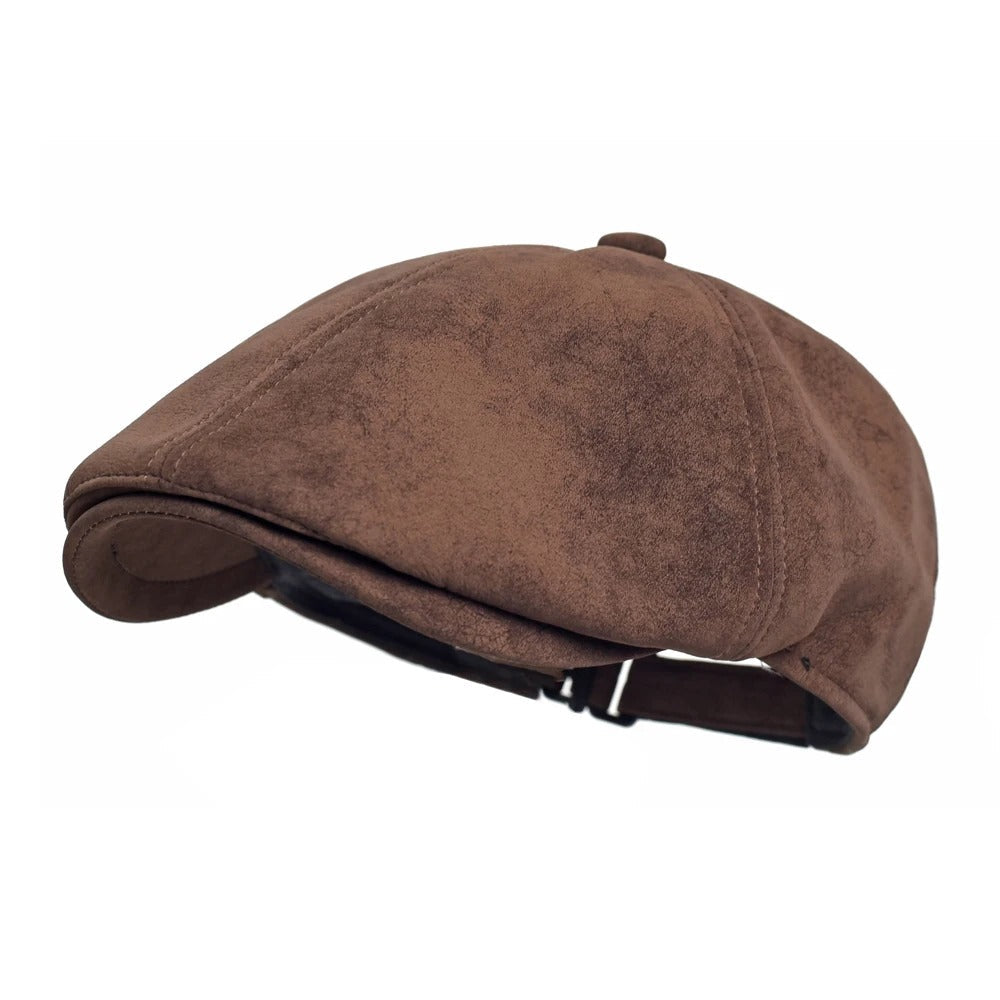 Somerset Suede Newsboy Cap